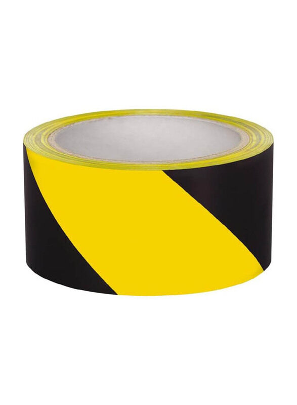 

Safe Zone Hazard Warning High Visibility Barrier Caution Tape, 7cm x 100m, Yellow/Black