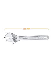 Ingco 300mm Adjustable Wrench, HADW131122, Silver