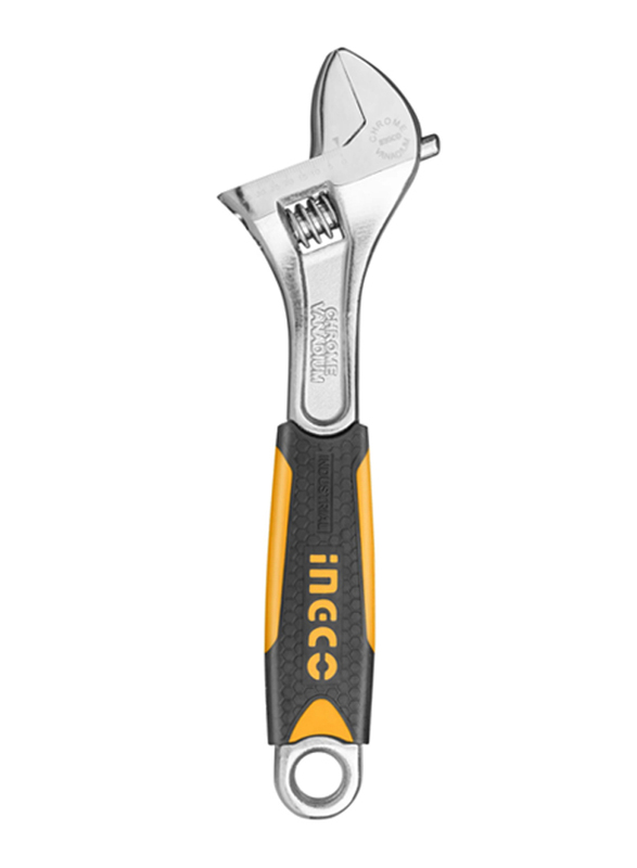 Ingco 200mm Adjustable Wrench, HADW131088, Multicolour