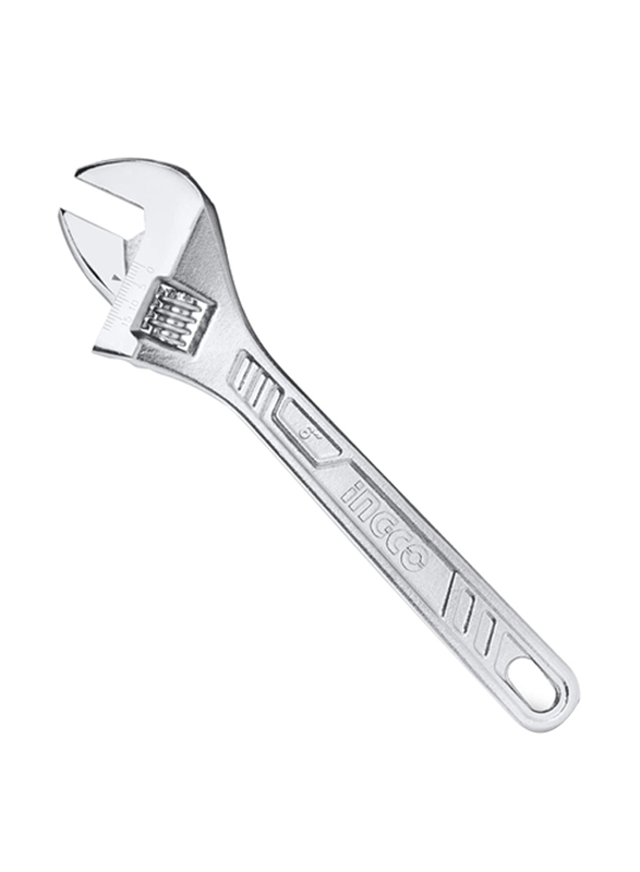 Ingco 300mm Adjustable Wrench, HADW131122, Silver