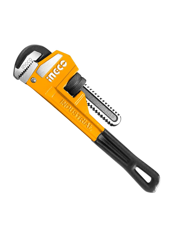 

Ingco 10-inch Heavy Duty Straight Pipe Wrench, HPW0810, Yellow/Black