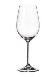 Crystal Bohemia 350ml 6-Piece Set Colibri White Wine Glasses, Clear
