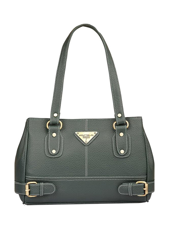 

Fostelo Nightingale Faux Leather 5 Pockets Shoulder Bag for Women, Large, Green