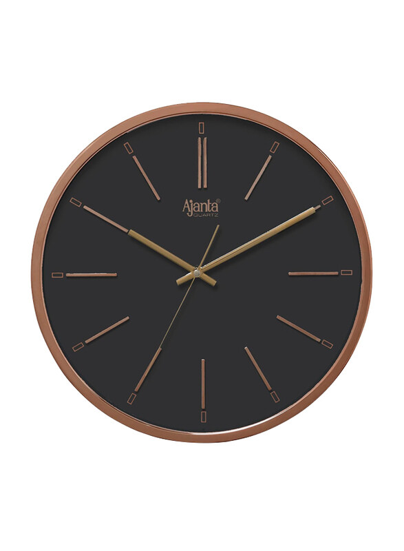 

Ajanta Real Silent Sweep Movement Designer Clock, Black