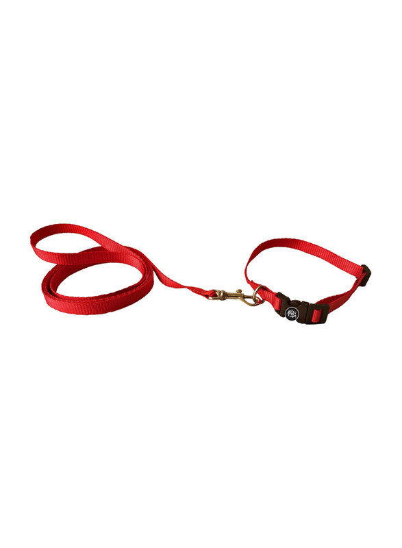 

The Pets Company Leash and Collar Set Suitable for Puppies of All Dog Breeds, X Small, Red