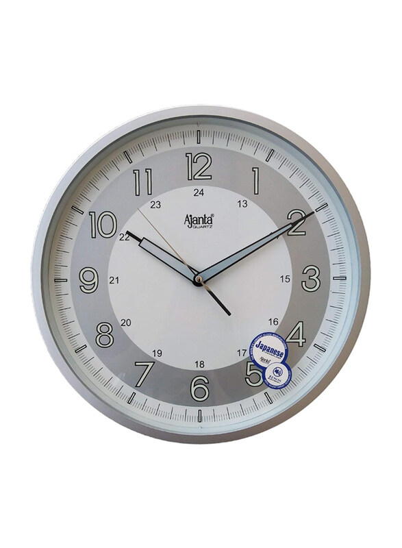 

Ajanta Silent Movement Plastic Wall Clock, White