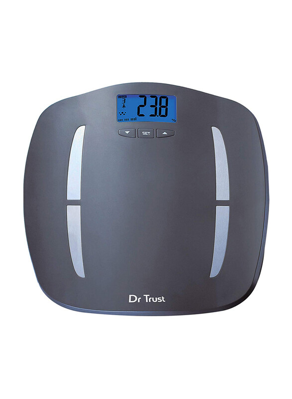 

Dr Trust ABS Fitness Body Composition Monitor Fat Analyzer and Weighing Scale, Grey