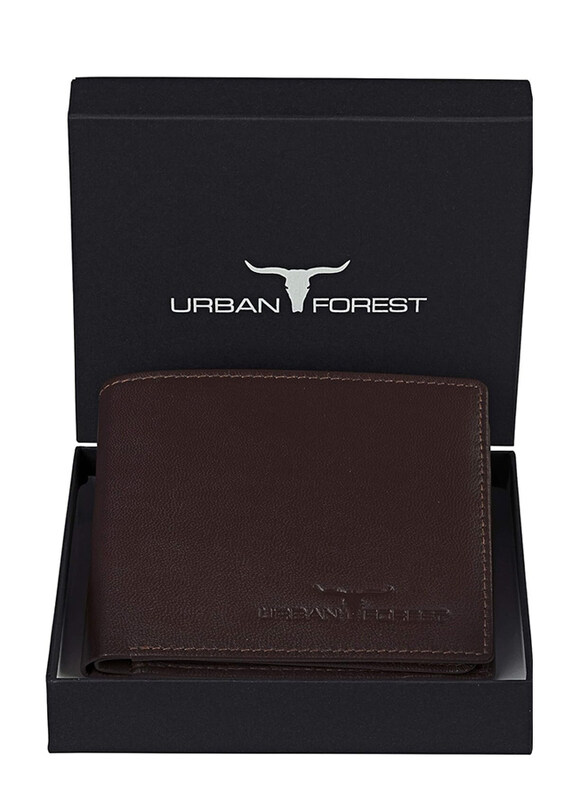 

Urban Forest Dakota Minimalist Leather Bifold Wallet For Men, Brown
