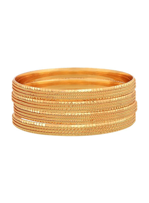 

Zeneme Gold Plated Bangles, Gold