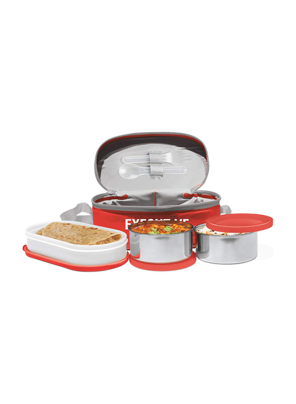

Milton Executive Lunch Insulated Tiffin, 500ml, Red