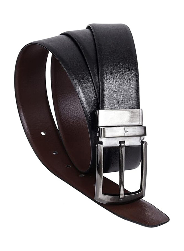 

Urban Forest Andrew Formal Reversible Leather Belt for Men, Black/Brown