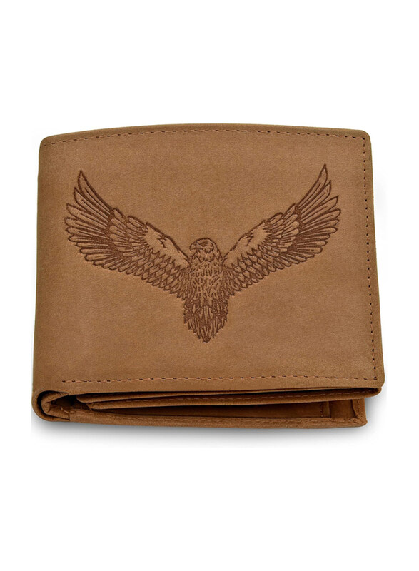 

Urban Forest Zeus Two Fold Leather Bifold Wallet For Men, Vintage Cognac