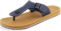 ADDA Men's Dark Beige & Navy Flip-Flops - 7 UK, Beige, 39.5 EU