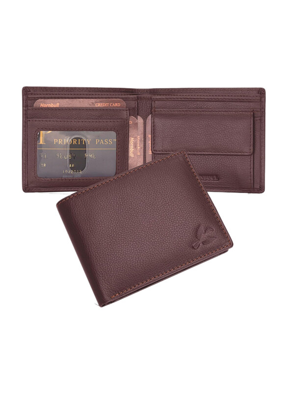 

Hornbull Maddison Genuine Casual Leather Bifold Wallet For Men, Brown