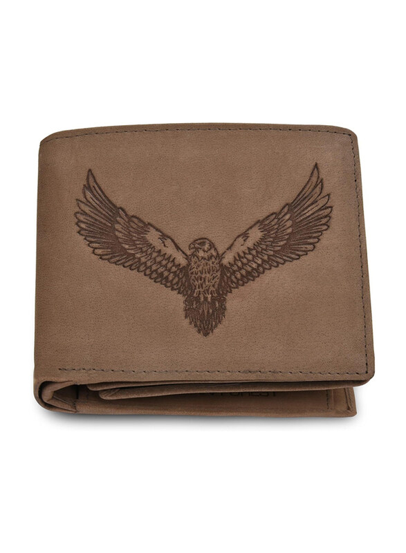 

Urban Forest Zeus Two Fold Leather Bifold Wallet For Men, Vintage Tobacco