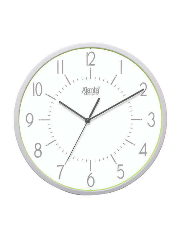 

Ajanta Quartz Real Silent Sweep Movement Designer Clock Wall Clock, Green