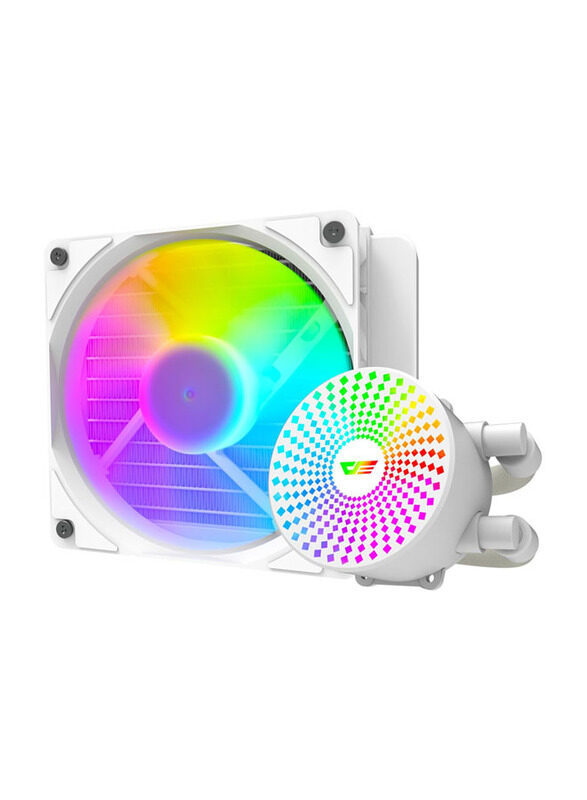 

NA DarkFlash DC120 1800RPM 120MM Low Noise CPU Liquid Cooler with ARGB Light Sync, E-Shape Liquid Channel and High Strength Cooling Pipes Supports Intel