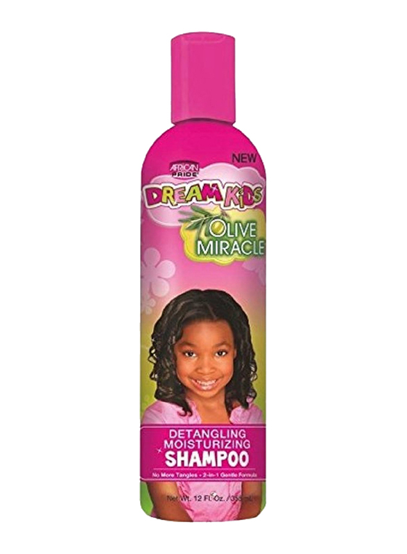 African Pride Olive Miracle Detangling Shampoo for All Hair Types, 12 Oz