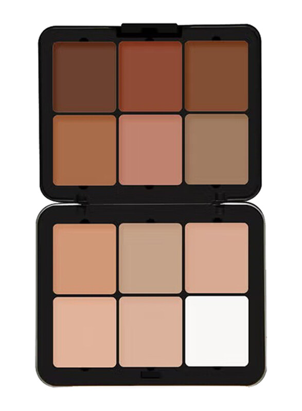 

Future Makeup 12-Colour Contour/Blusher Powder Palette, FU101, Multicolour