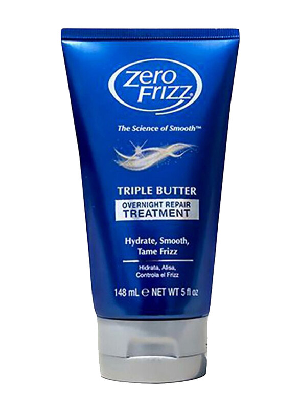 

Zero Frizz Triple Butter Overnight Repair Treatment for Frizzy Hair, 148ml