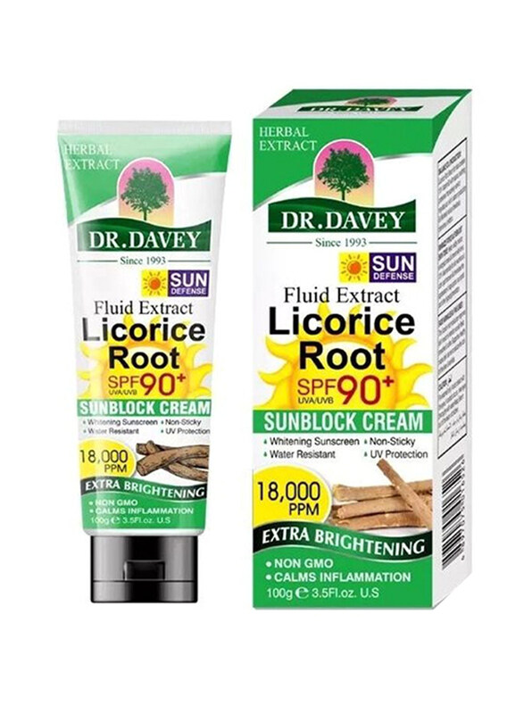

Dr Davey Licorice Root Sunblock Cream, 100gm