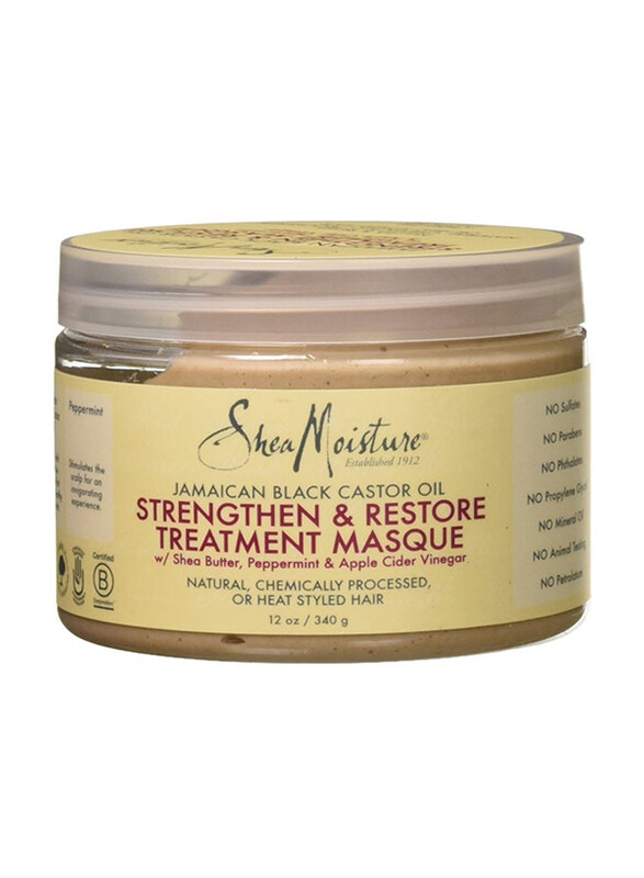 

Shea Moisture Jamaican Black Castrol Strengthen & Restore Treatment Masque, 340g