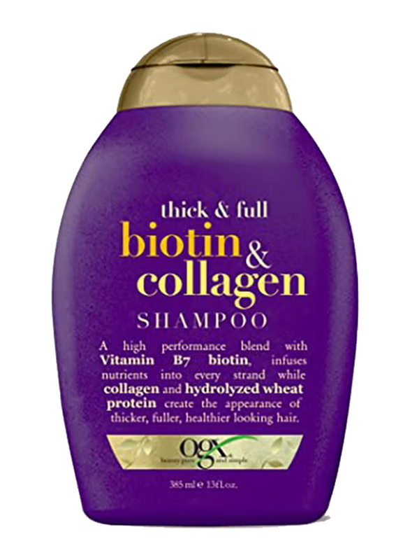 Organix Thick And Full Biotin And Collagen Shampoo for All Type Hair, 385ml