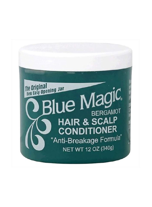 Blue Magic Bergamot Hair and Scalp Conditioner for All Hair Types, 340gm