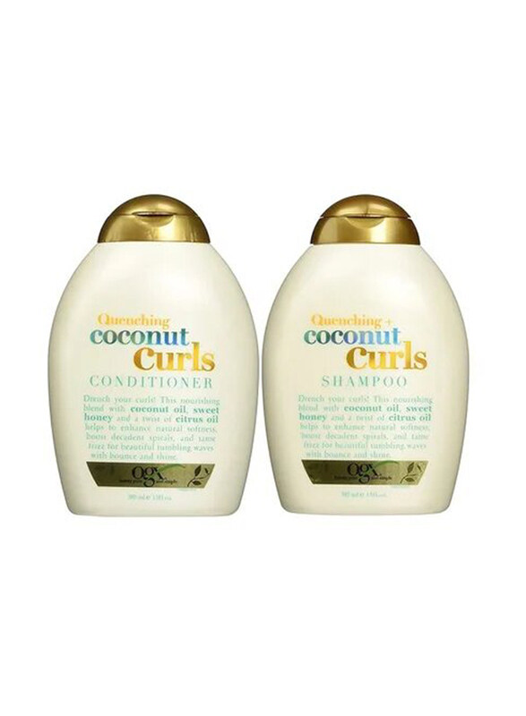 

Organix Quenching Plus Coconut Curls Bundle Shampoo & Conditioner Set, 2 x 13oz