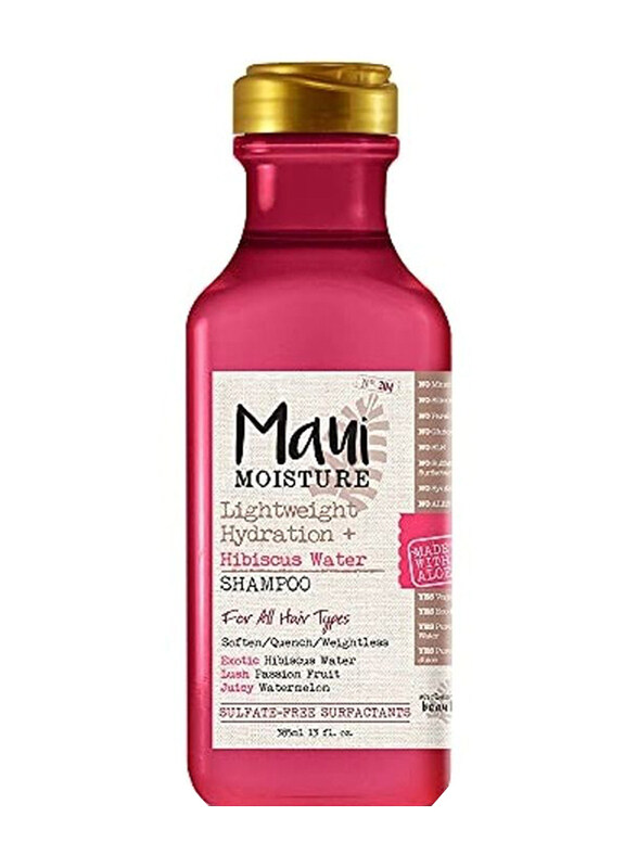 

Maui Moisture Lightweight Hydration and Hibiscus Water Shampoo for All Hair Types, 385ml