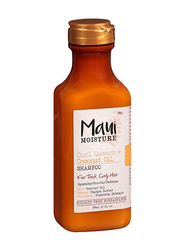 Maui Moisture Curl Quench+ Coconut Oil Shampoo for Curly Hair, 13oz