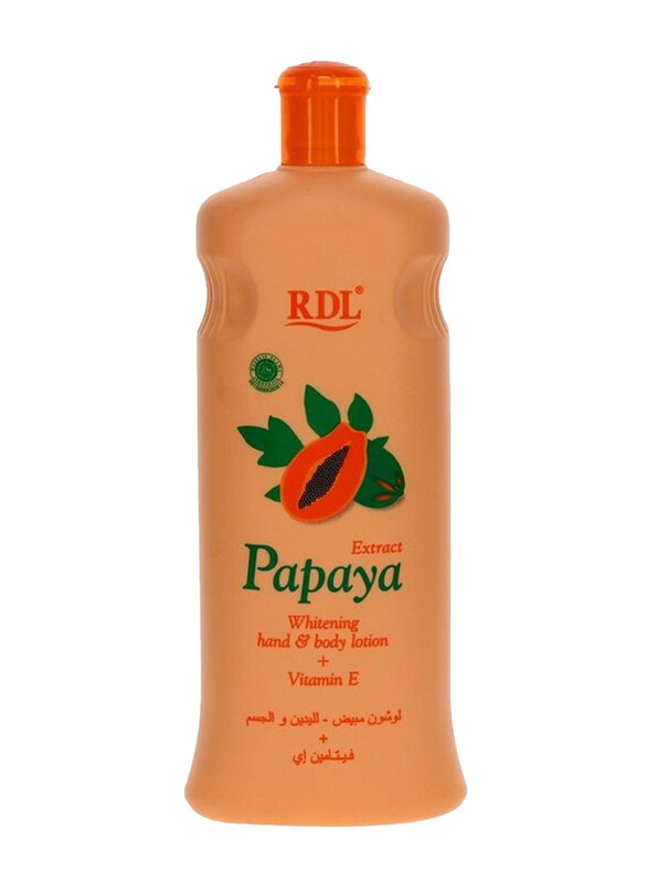 

Rdl Extract Papaya Whitening Hand and Body Lotion + Vitamin E, 12x600ml