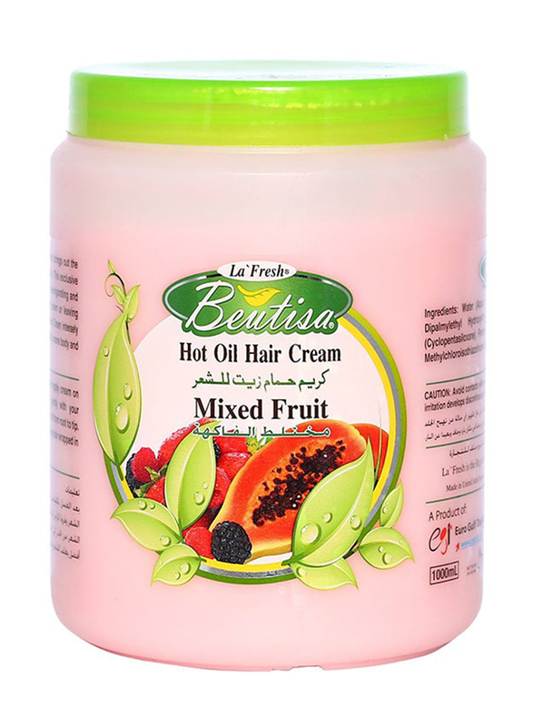 Beutisa Mixed Fruit Hot Oil Cream for All Hair Types, 1000ml