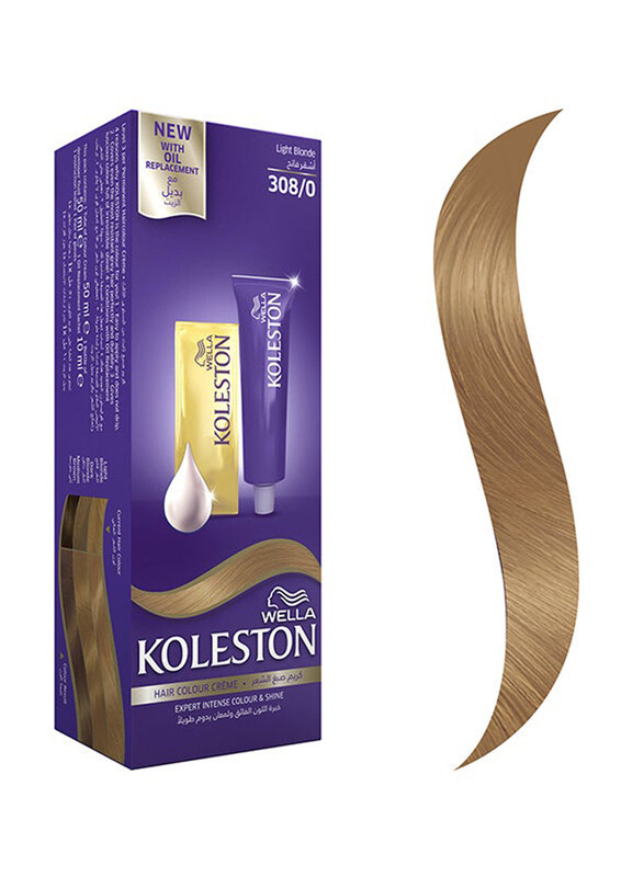 

Wella Koleston Maxi Single, 2 x 50ml + 10ml, 308/0 Light Blonde