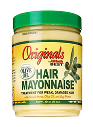 Africa's Best Hair Mayonnaise with Olive Oil for Damaged Hair, 426gm