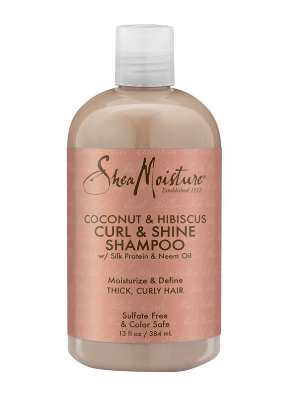 Shea Moisture Coconut Shine Shampoo & Conditioner Set, 2 x 384ml + 237ml, 3 Pieces