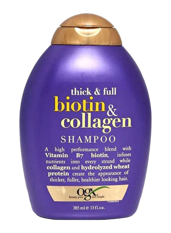 Ogx Thick & Full Biotin & Collagen Shampoo for Damaged Hair, 385ml