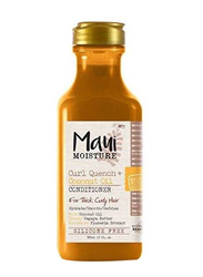 Maui Moisture Curl Quench Coconut Oil Conditioner with Papaya Butter and Plumeria Extract Silicon Free for Curly Hair, 13oz