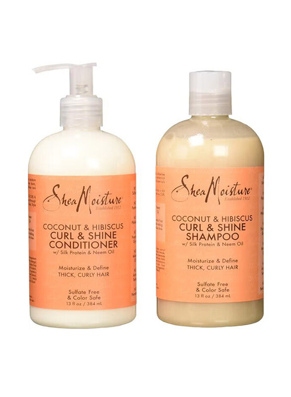 

Shea Moisture Coconut Shine Shampoo & Conditioner Set for All Hair Types, 2 Piece