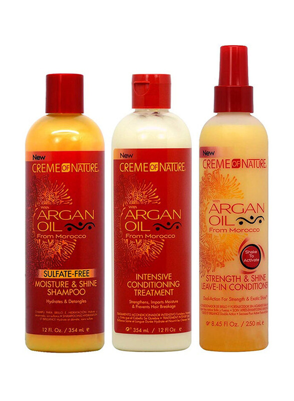 

Creme Of Nature Argan Oil Leave-in Treatment Set, 3 Pieces