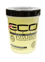 Ecococo Black Castor And Flaxseed Oil Styling Gel for All Type Hair, 32oz