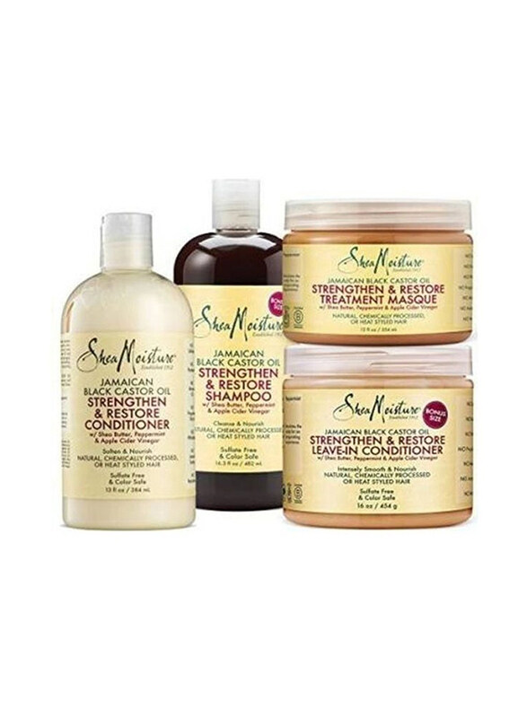 

Shea Moisture Strengthen & Restore Shampoo with Conditioner Set, 4 Pieces