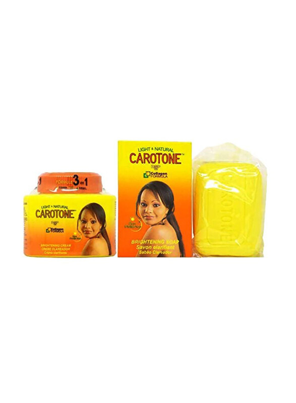 

Carotone Collagen Formula Brightening Soap and Cream, 2 Pieces