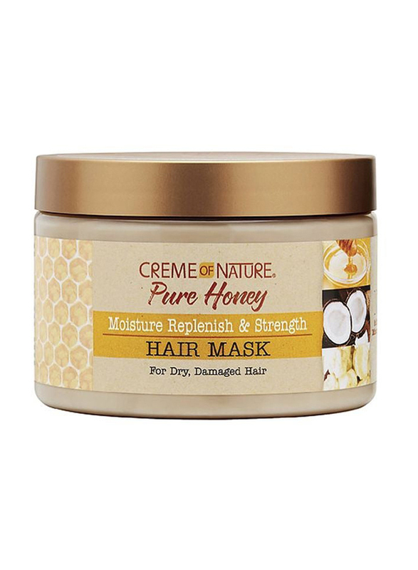 

Creme of Nature Moisture Replenish & Strength Hair Mask with Pure Honey, 340ml