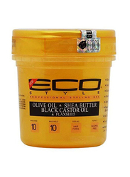 Eco Style Professional Olive Oil & Shea Butter Black Castrol Oil & Flaxseed Styling Gel, 8oz