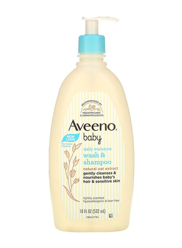 

Aveeno Baby Daily Moisture Wash & Shampoo, 532ml