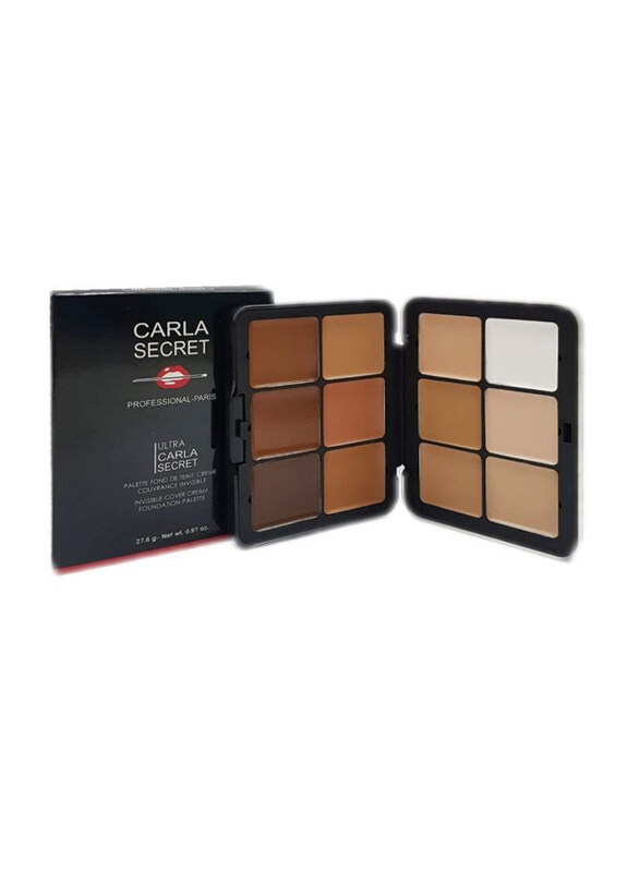 

Carla Secret 12-Shade Classic Invisible Colour Cream Foundation Palette, Multicolour