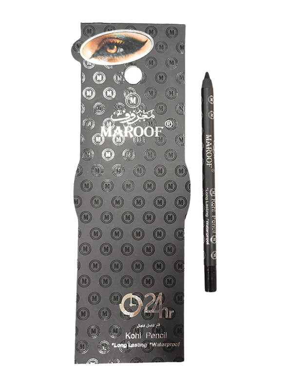 

Maroof Long Lasting Waterproof Kajal Pencil, Black