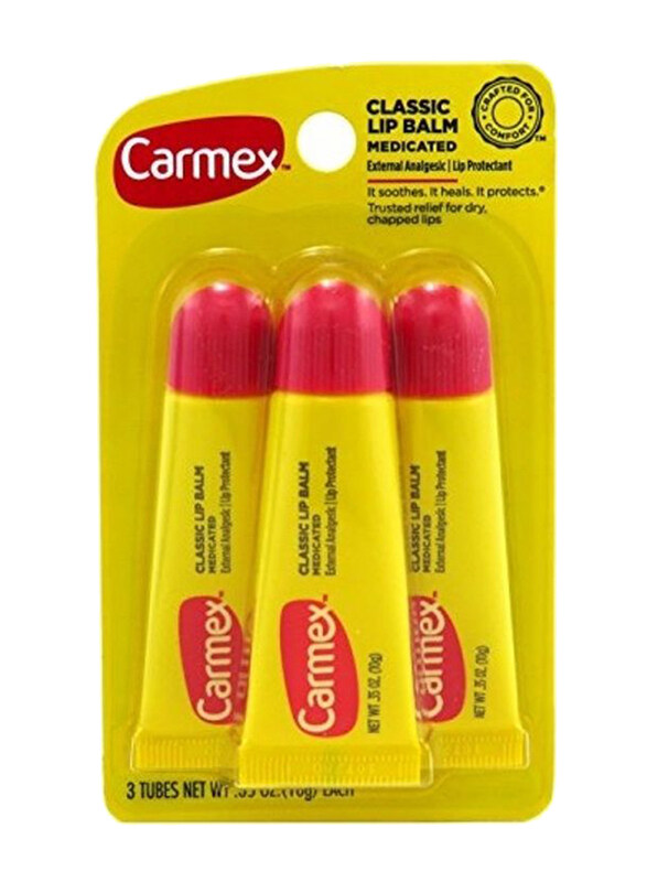 

Carmex Classic Lip Balms, 3x10gm