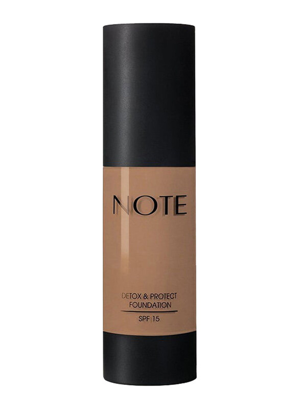 

Note SPF15 Detox and Protect Foundation, 102 Warm Almond, Beige